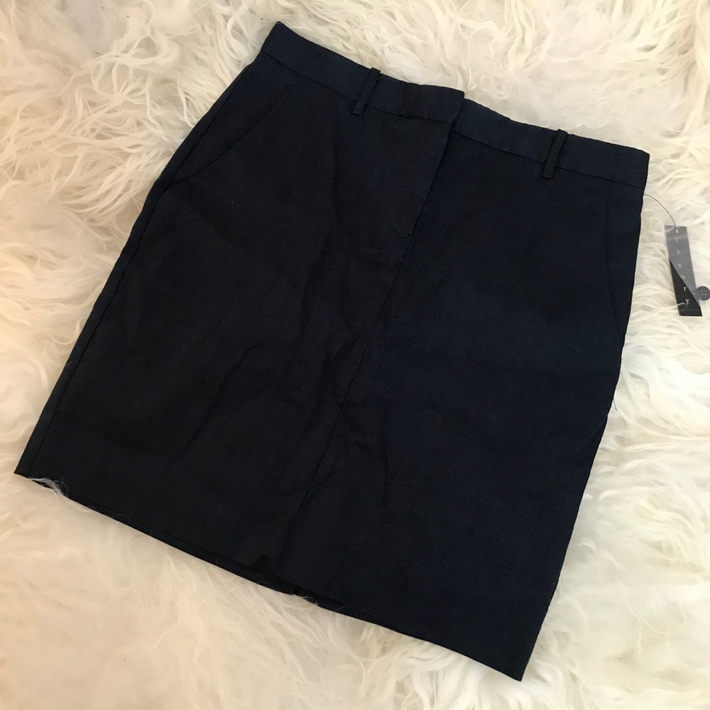 THEORY Textured Knee-Length Skirt